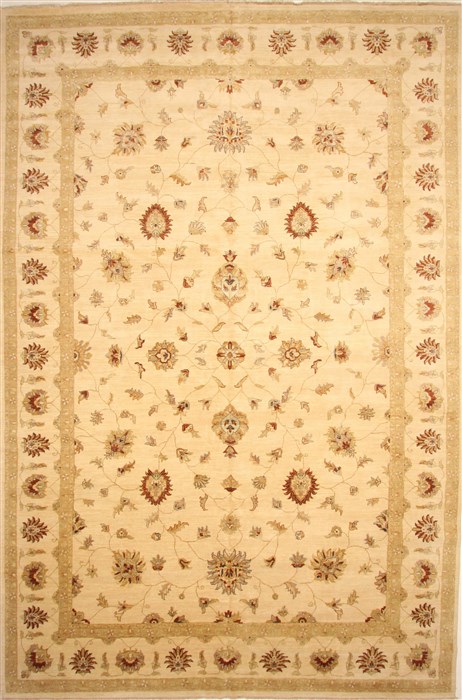 Ziegler Beige Hand Knotted 120 X 1811 Area Rug 250-28511 Image 0