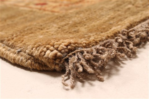 Pishavar Beige Hand Knotted 121 X 174 Area Rug 250-28517 Image 13