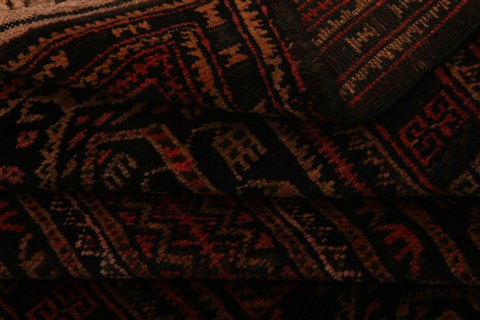 Baluch Red Hand Knotted 32 X 45 Area Rug 253-28519 Image 3
