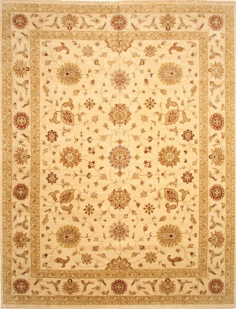 Ziegler Beige Hand Knotted 1111 X 151 Area Rug 250-28523 Image 0
