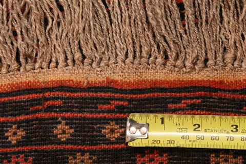 Baluch Black Hand Knotted 29 X 44 Area Rug 253-28525 Image 3