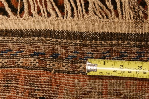 Baluch Orange Hand Knotted 30 X 59 Area Rug 253-28526 Image 3