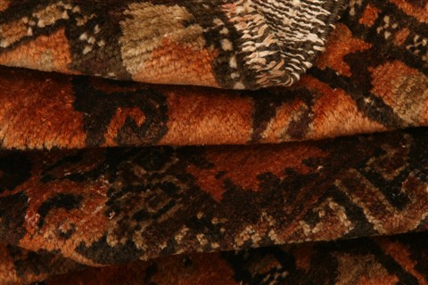 Baluch Orange Hand Knotted 30 X 59 Area Rug 253-28526 Image 4