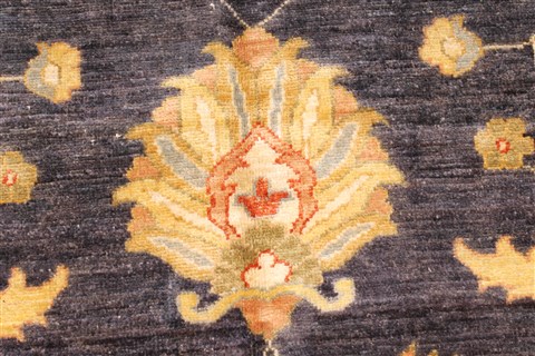 Pishavar Beige Hand Knotted 123 X 147 Area Rug 250-28527 Image 12