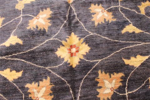 Pishavar Beige Hand Knotted 123 X 147 Area Rug 250-28527 Image 2