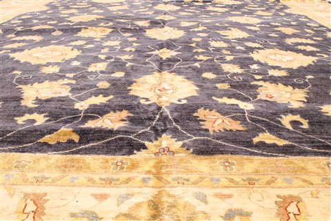 Pishavar Beige Hand Knotted 123 X 147 Area Rug 250-28527 Image 4