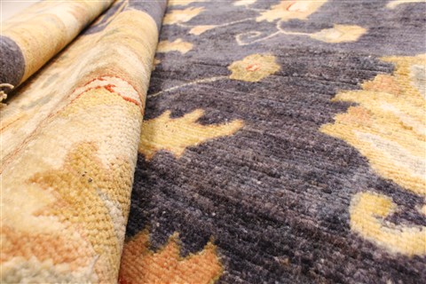 Pishavar Beige Hand Knotted 123 X 147 Area Rug 250-28527 Image 7