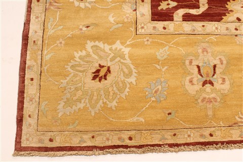 Chobi Brown Hand Knotted 120 X 168 Area Rug 250-28530 Image 1