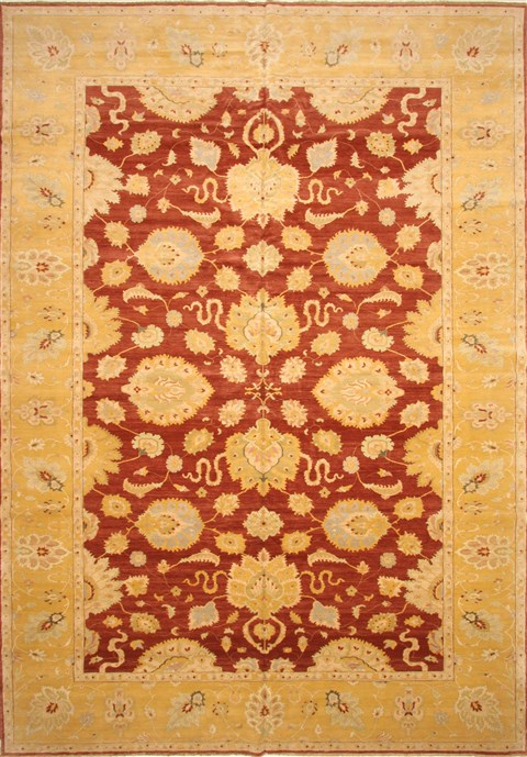 Chobi Brown Hand Knotted 120 X 168 Area Rug 250-28530 Image 0