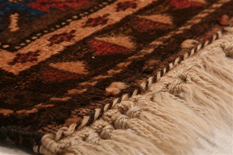 Baluch Beige Hand Knotted 211 X 48 Area Rug 253-28531 Image 2