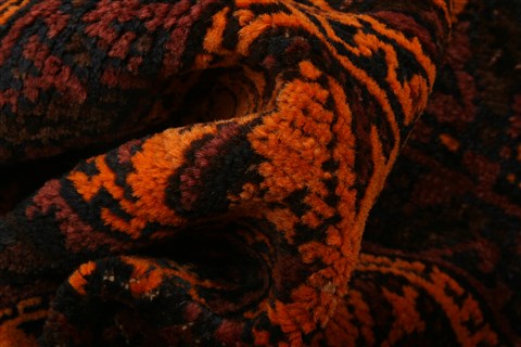 Baluch Orange Hand Knotted 24 X 35 Area Rug 253-28533 Image 1