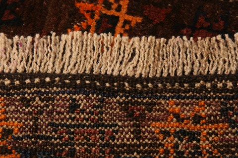 Baluch Orange Hand Knotted 24 X 35 Area Rug 253-28533 Image 3