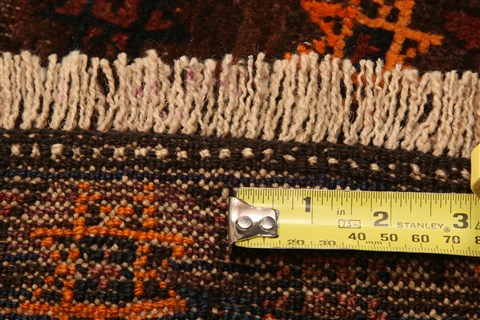 Baluch Orange Hand Knotted 24 X 35 Area Rug 253-28533 Image 4