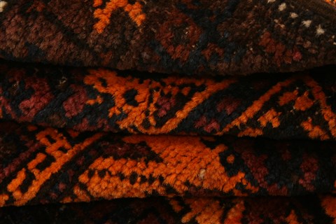 Baluch Orange Hand Knotted 24 X 35 Area Rug 253-28533 Image 5