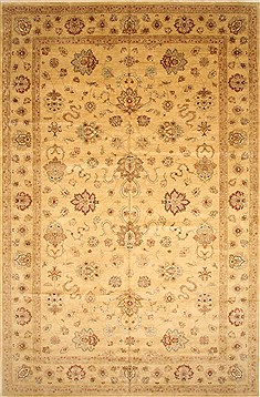 Pishavar Beige Hand Knotted 11'11" X 18'1"  Area Rug 250-28539