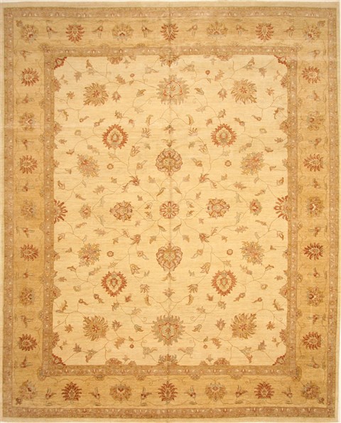 Ziegler Beige Hand Knotted 121 X 151 Area Rug 250-28540 Image 0