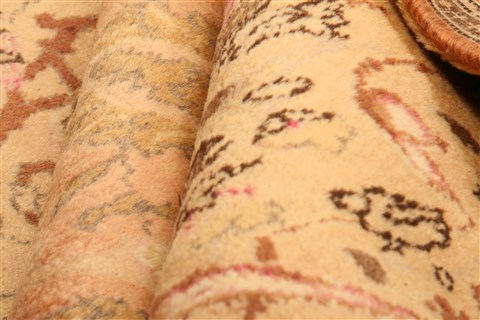 Tabriz Brown Hand Knotted 67 X 107 Area Rug 100-28541 Image 2