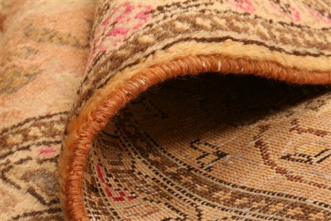 Tabriz Brown Hand Knotted 67 X 107 Area Rug 100-28541 Image 3