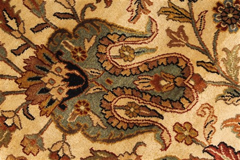 Kashan Beige Hand Knotted 1111 X 152 Area Rug 250-28545 Image 11