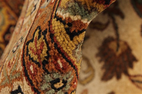 Kashan Beige Hand Knotted 1111 X 152 Area Rug 250-28545 Image 9