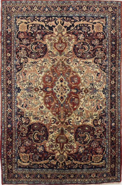 Bidjar White Hand Knotted 50 X 78  Area Rug 500-28549 Image 0