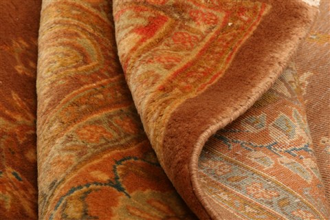Joshaghan Yellow Square Hand Knotted 71 X 73 Area Rug 100-28550 Image 3