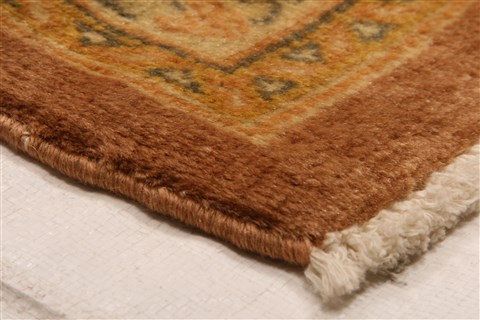 Joshaghan Yellow Square Hand Knotted 71 X 73 Area Rug 100-28550 Image 6