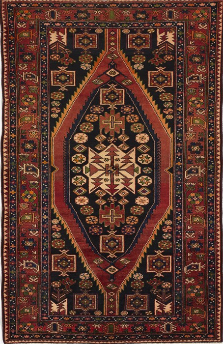Hamedan Red Hand Knotted 46 X 611  Area Rug 500-28551 Image 0