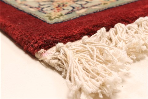 Tabriz Beige Hand Knotted 120 X 150 Area Rug 250-28552 Image 13