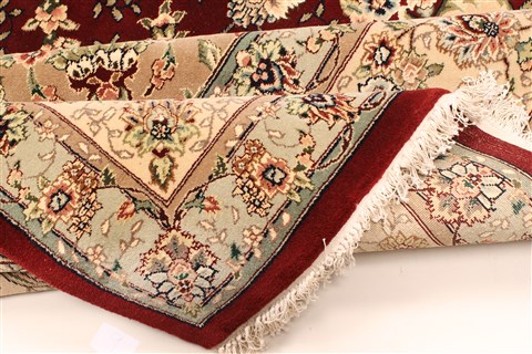 Tabriz Beige Hand Knotted 120 X 150 Area Rug 250-28552 Image 6