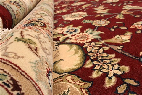 Tabriz Beige Hand Knotted 120 X 150 Area Rug 250-28552 Image 7