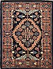 Sarouk Blue Hand Knotted 57 X 72  Area Rug 500-28553 Thumb 0