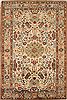 Hamedan White Hand Knotted 67 X 100  Area Rug 500-28555 Thumb 0
