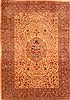 Kerman Beige Hand Knotted 69 X 100 Area Rug 253-28557 Thumb 0