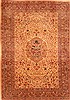 Kerman Beige Hand Knotted 69 X 100  Area Rug 253-28557 Thumb 0