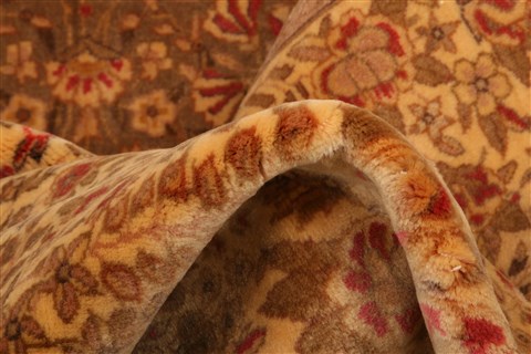 Kerman Brown Hand Knotted 610 X 99 Area Rug 253-28558 Image 2