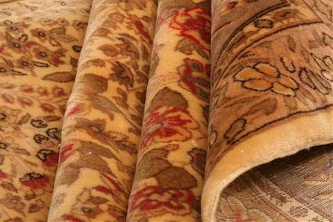 Kerman Brown Hand Knotted 610 X 99 Area Rug 253-28558 Image 3