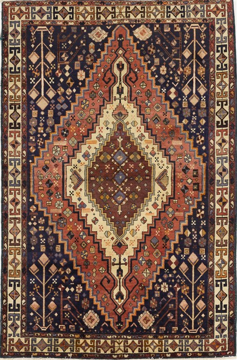 Sarouk Red Hand Knotted 53 X 80  Area Rug 500-28563 Image 0