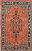 Sarouk Red Hand Knotted 52 X 83  Area Rug 500-28567 Thumb 0