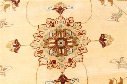 Ziegler Beige Hand Knotted 120 X 157 Area Rug 250-28574 Image 2