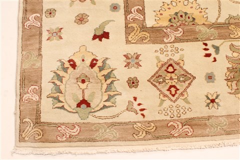 Chobi Beige Hand Knotted 1110 X 155 Area Rug 250-28577 Image 1