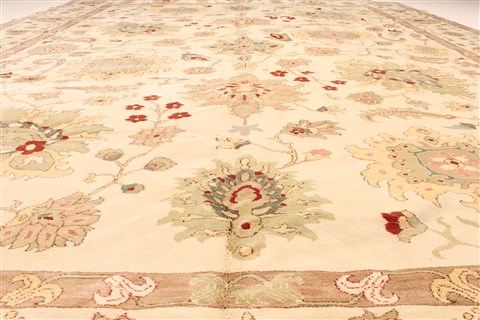 Chobi Beige Hand Knotted 1110 X 155 Area Rug 250-28577 Image 4