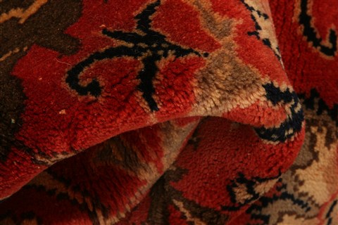 Tabriz Red Hand Knotted 67 X 93 Area Rug 100-28582 Image 1