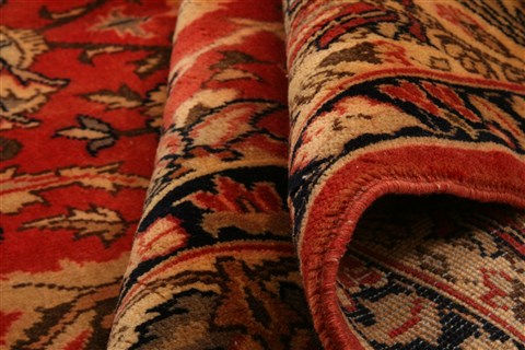 Tabriz Red Hand Knotted 67 X 93 Area Rug 100-28582 Image 2