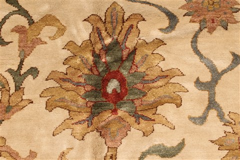Chobi Beige Hand Knotted 126 X 165 Area Rug 250-28586 Image 10