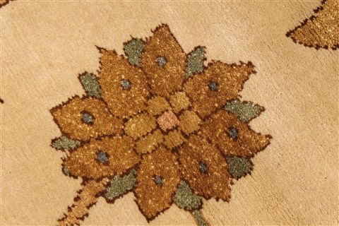 Chobi Beige Hand Knotted 126 X 165 Area Rug 250-28586 Image 12