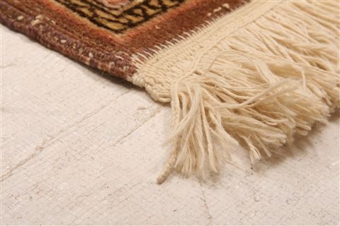 Hereke Orange Hand Knotted 61 X 90 Area Rug 253-28587 Image 6