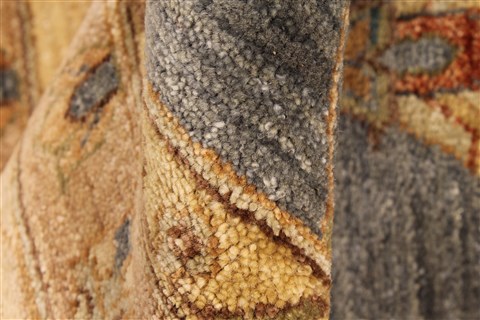 Ziegler Beige Square Hand Knotted 119 X 120 Area Rug 250-28588 Image 10