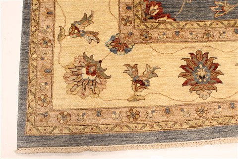 Ziegler Beige Square Hand Knotted 119 X 120 Area Rug 250-28588 Image 1
