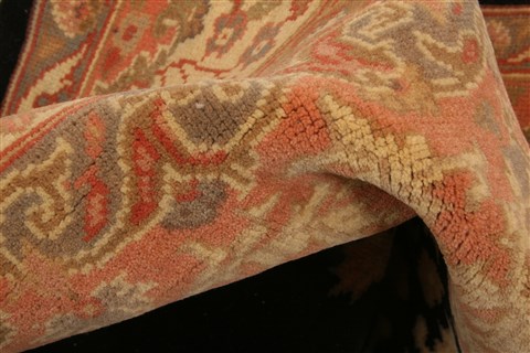 Tabriz Orange Hand Knotted 66 X 95 Area Rug 100-28591 Image 1